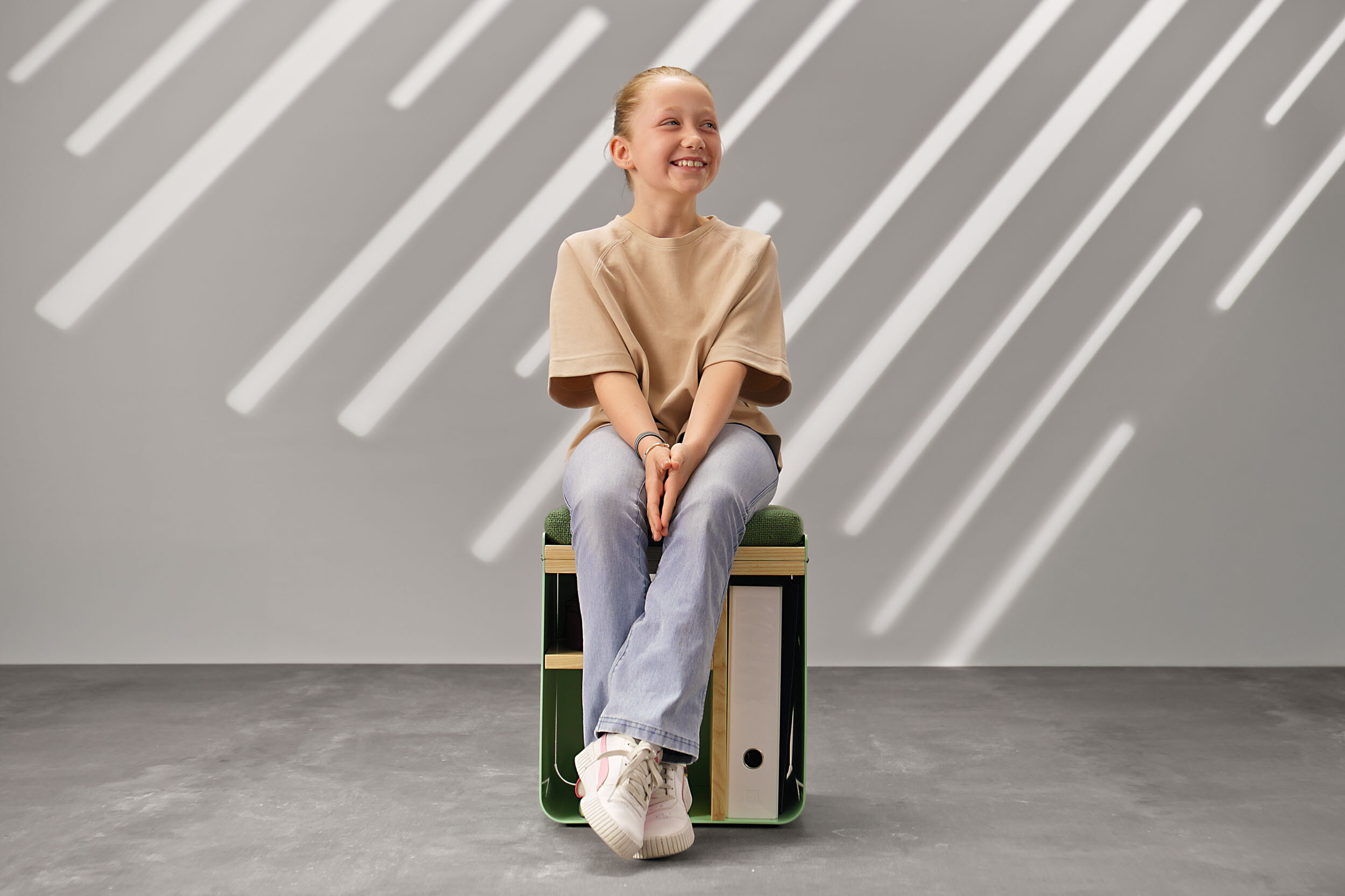 Hockbox Position Sitzen