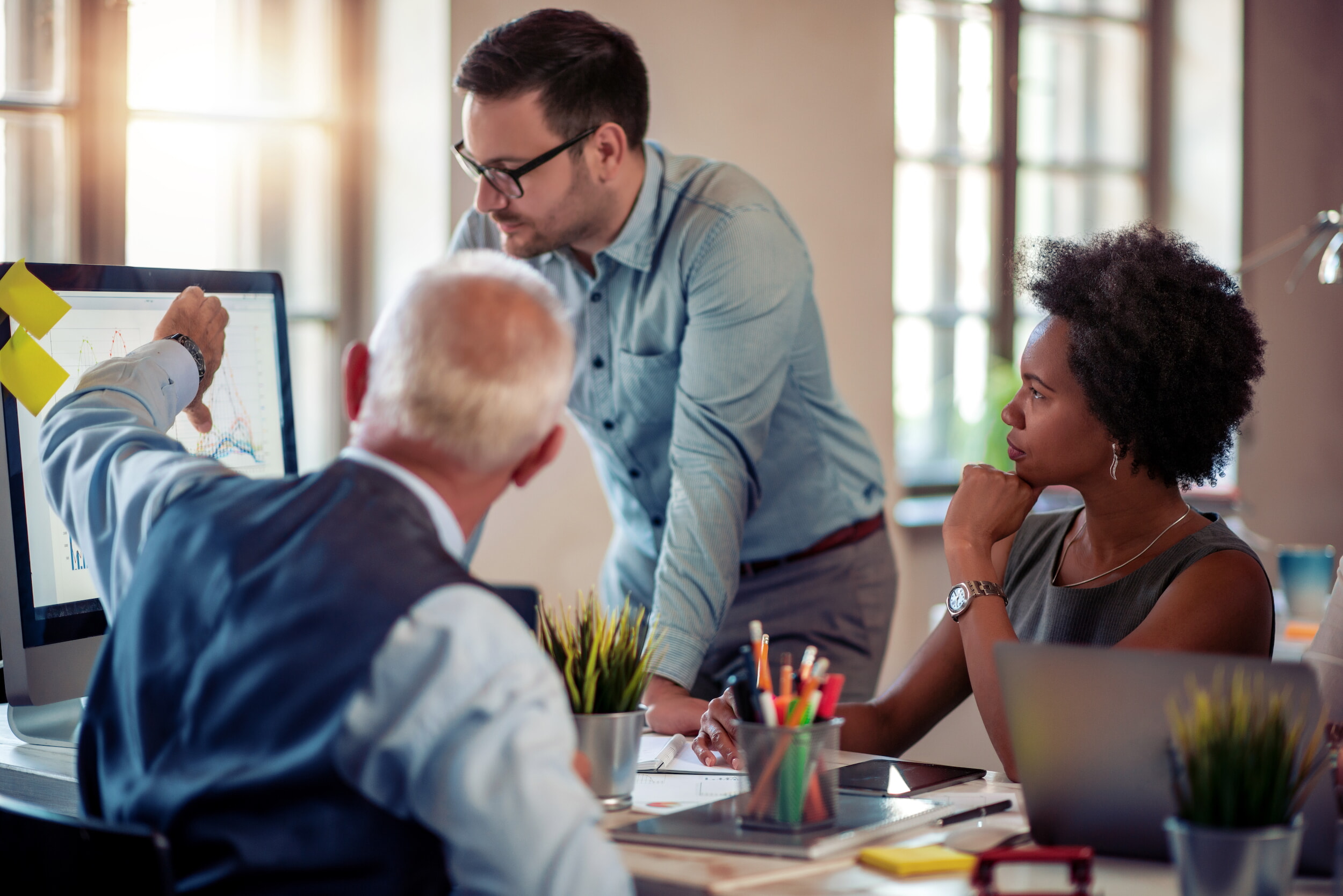 Business Team Work In Office.