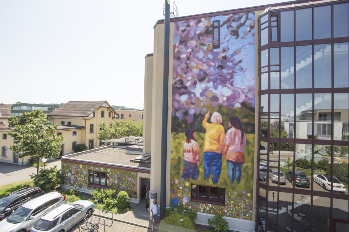 Generationsverbindende Wandbilder - Intergeneration