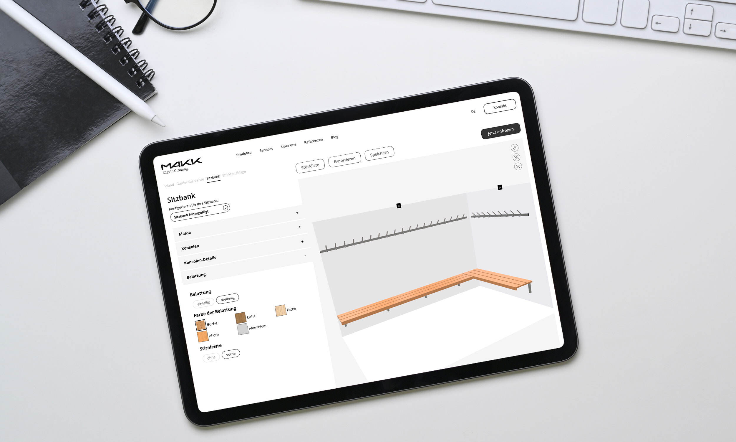 Makk Garderobe Konfigurieren