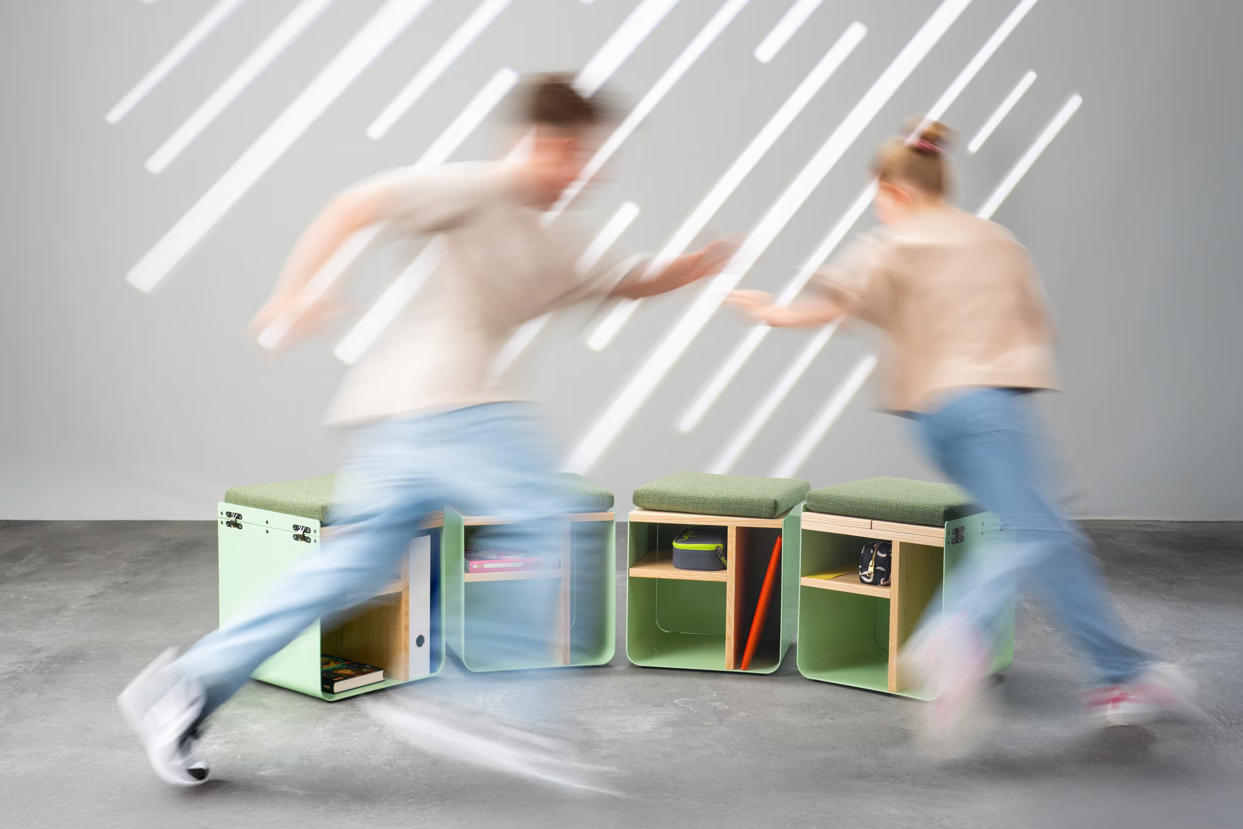 Kinder Rennen Um Sitzkreis
