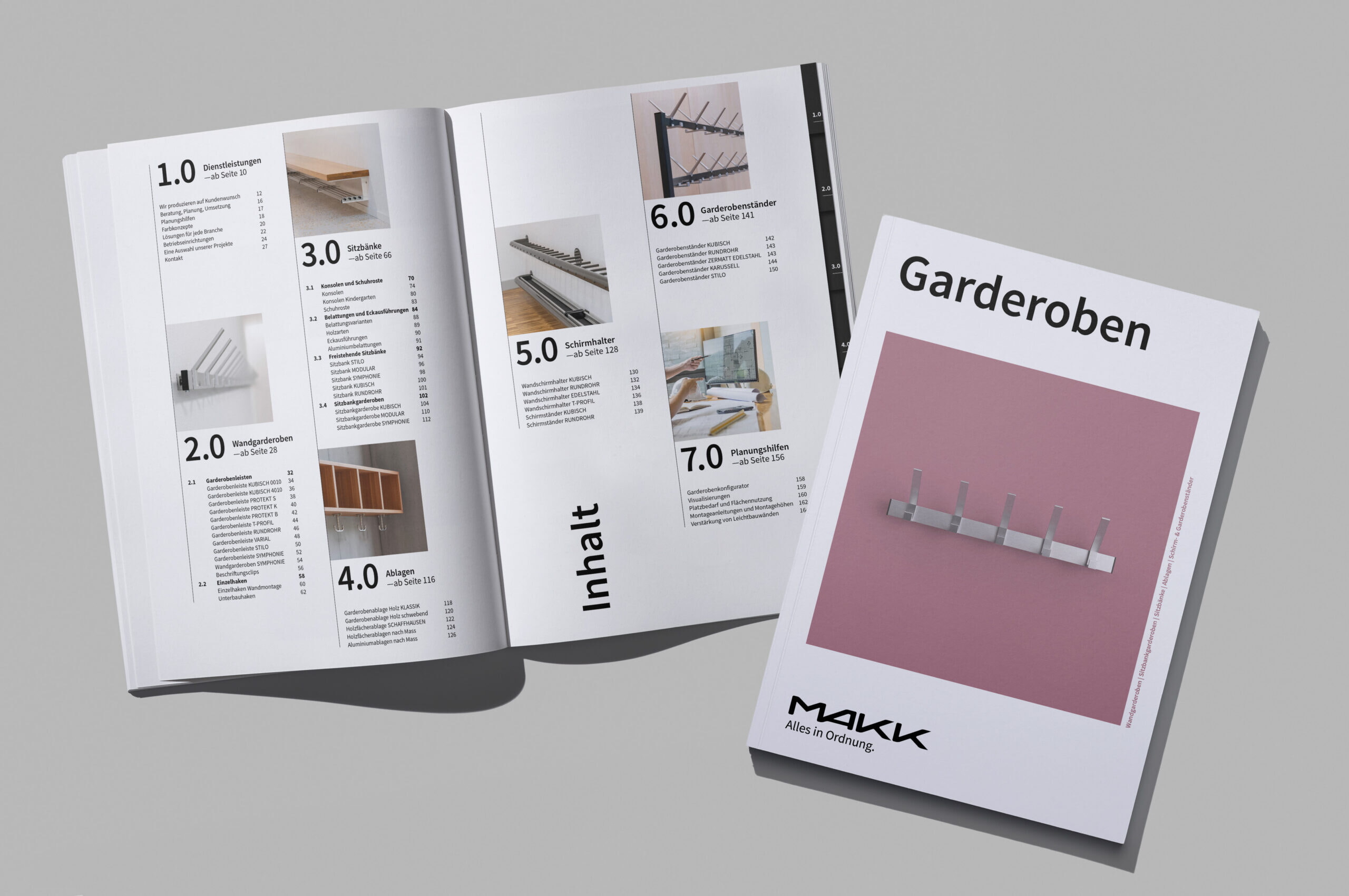 MAKK Kataloge Garderoben Mockup