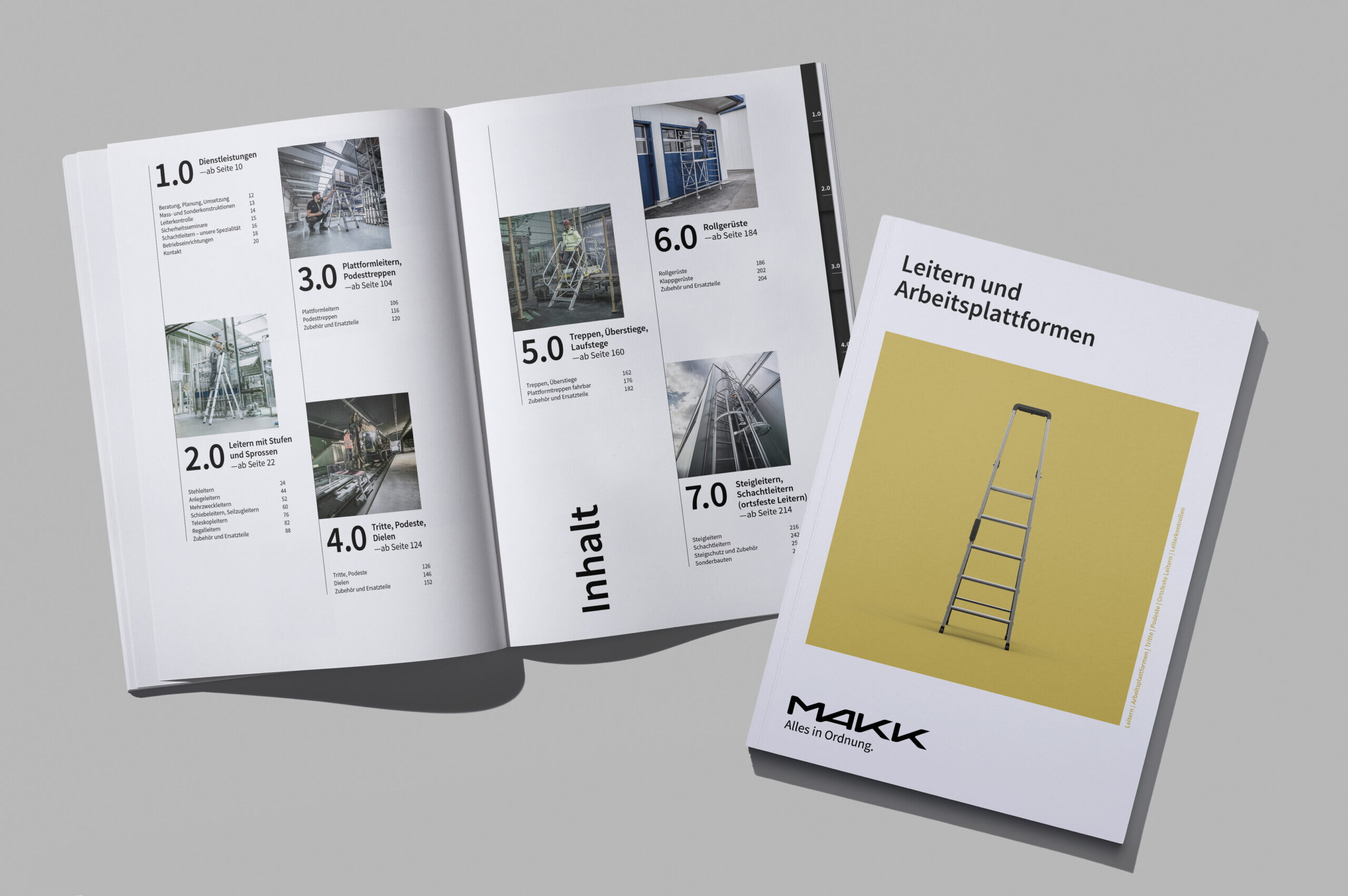 MAKK Kataloge Leitern Mockup