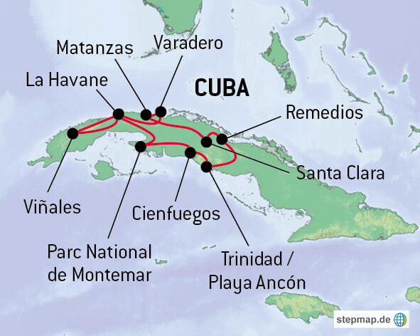 Cuba Carte Dès Septembre 2020