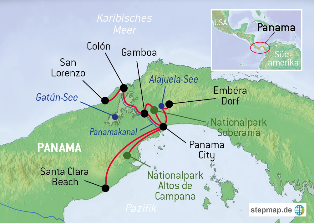 DE Panama Karte