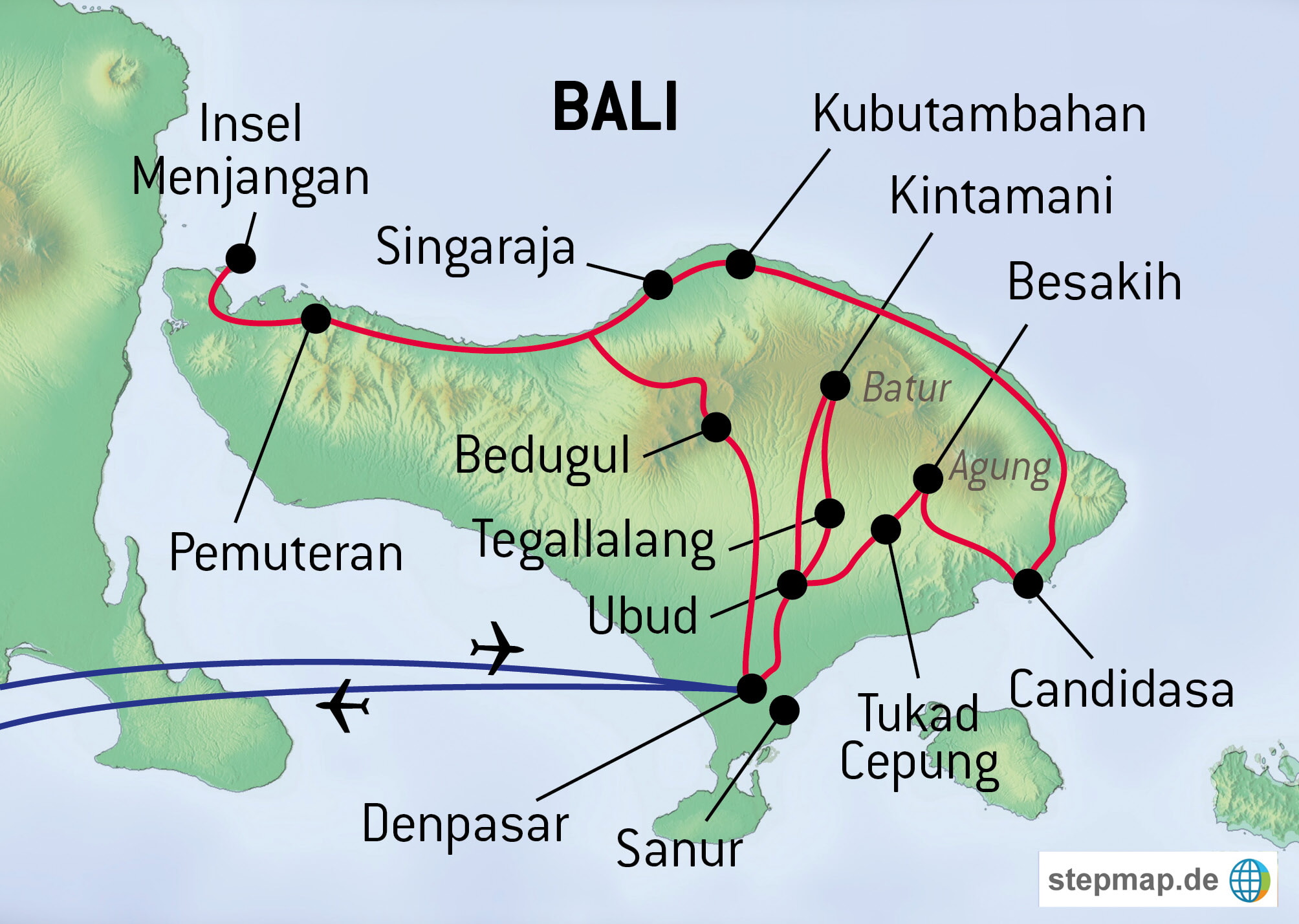 Karte Webpage BALI D