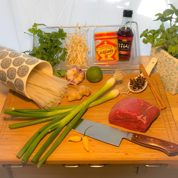 Vietnam Food Ingredients Pho Bo2 Square