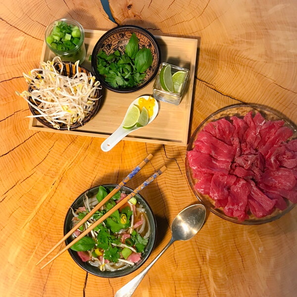 Vietnam Food Pho Bo Step4a Square
