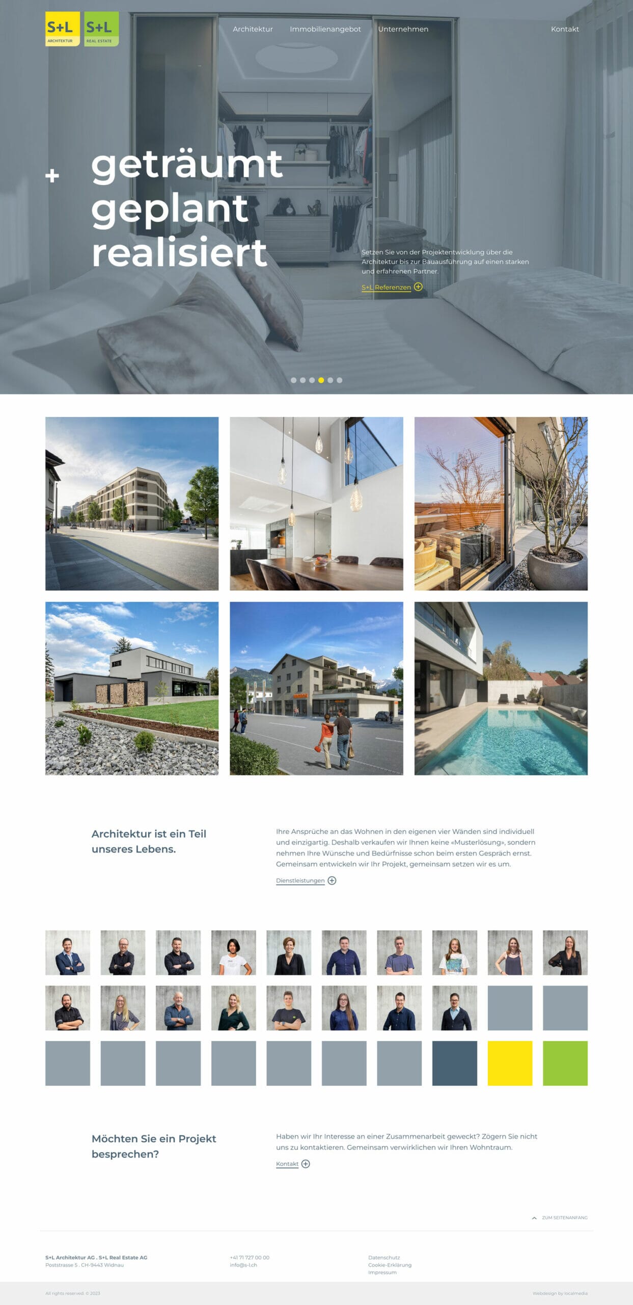 Webdesign S L Architektur Screenshot