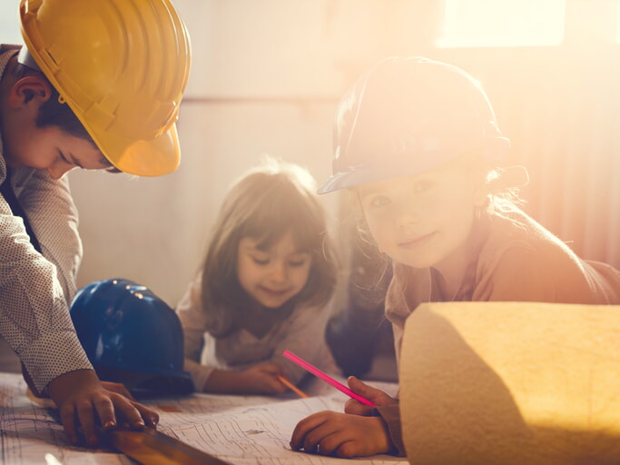 Smiling Little Architects.