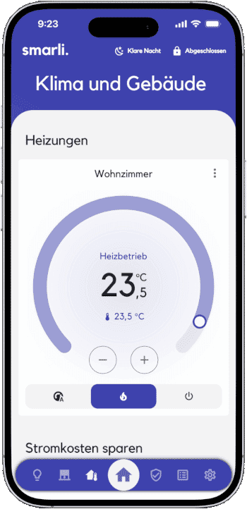 smarli. Smart Home App Heizungssteuerung